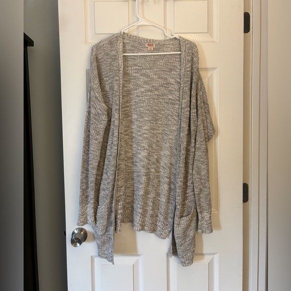Mossimo Supply Co. Light Gray Open Cardigan - Picture 1 of 4